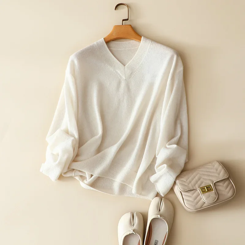 aliaga high quality 100% cashmere loose sweater for women v neck long sleeve stylish pullover ladies knitted jumper tops
aliaga high quality 100% cashmere loose sweater for women v neck long sleeve stylish pullover ladies knitted jumper tops