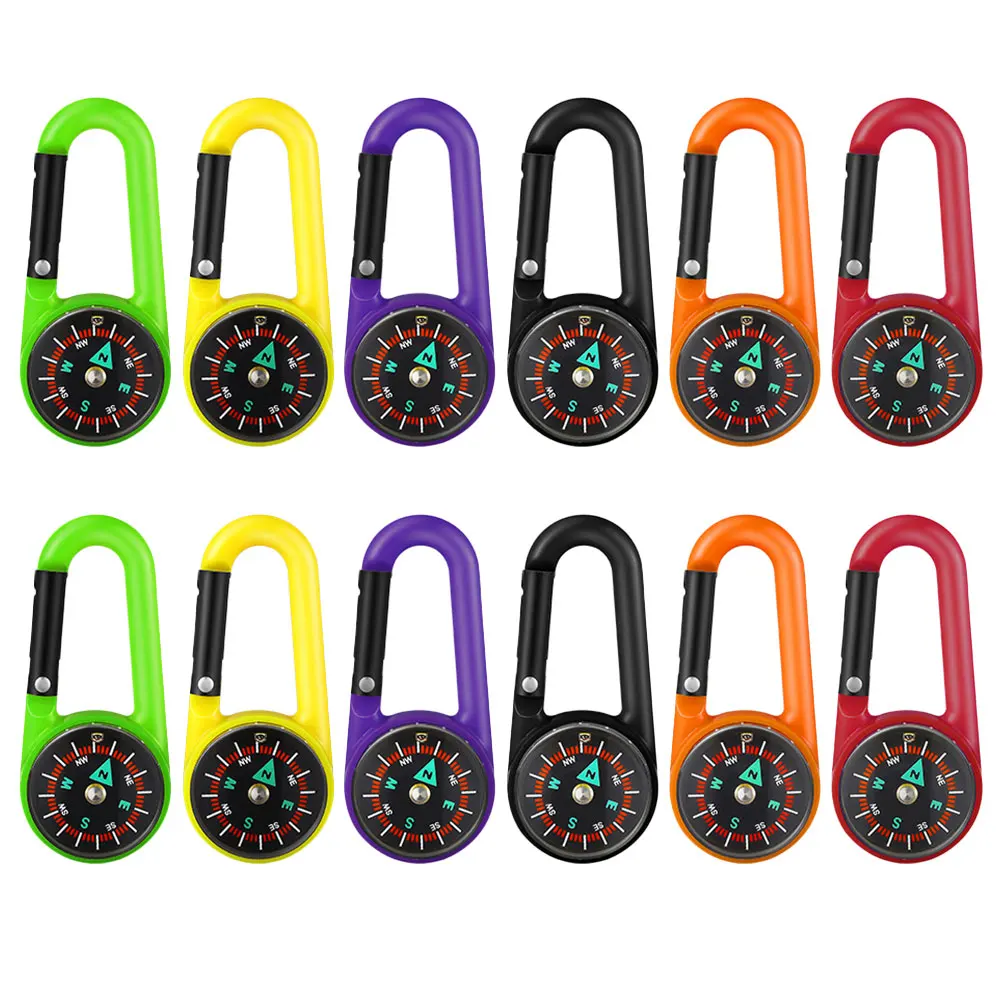 12pcs Plastic Compass Keychain Carabiner Snap Hook Outdoor Lightweight Pocket Camping Hiking Hunting Gear Durable
12pcs Plastic Compass Keychain Carabiner Snap Hook Outdoor Lightweight Pocket Camping Hiking Hunting Gear Durable