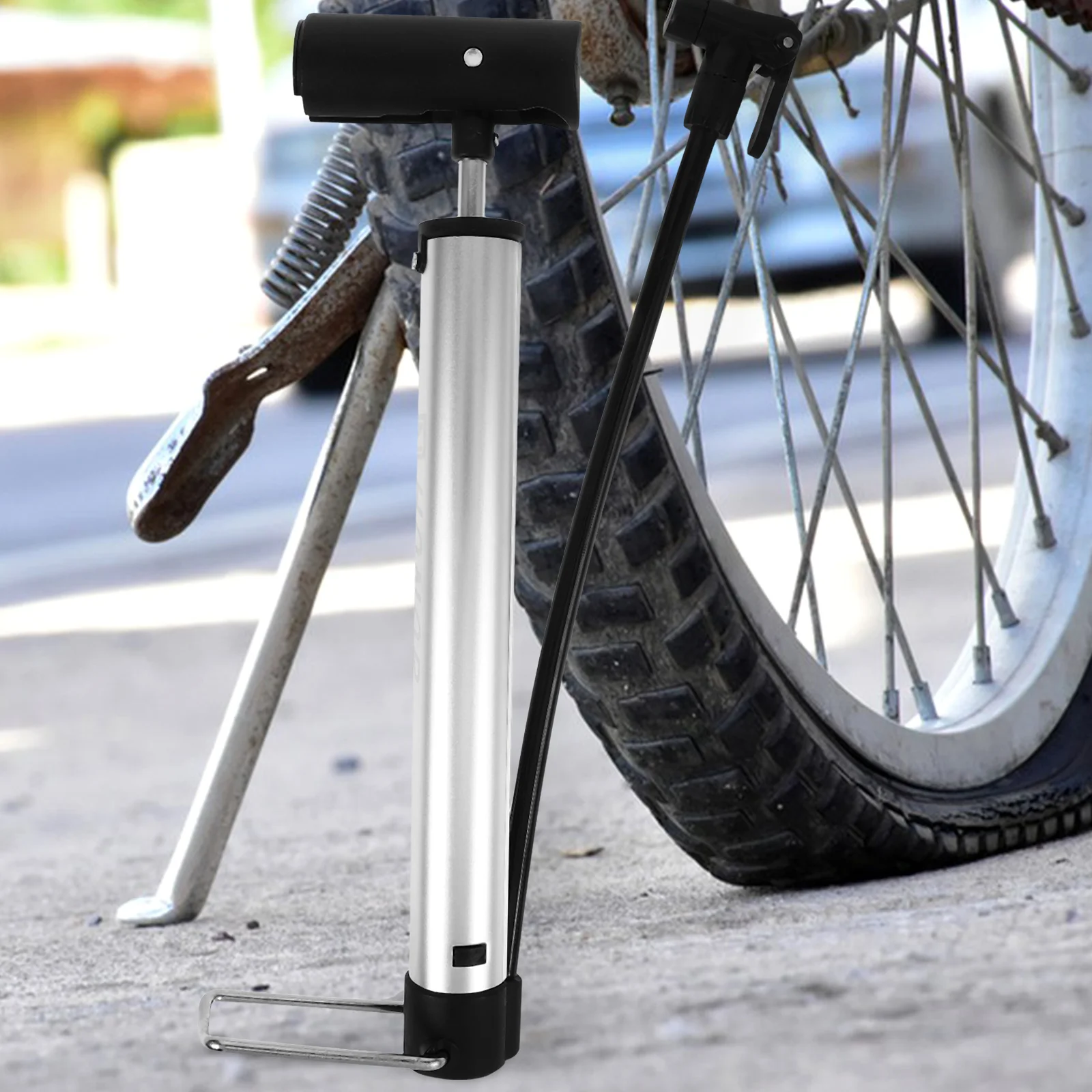 Bike Pump Aluminum Alloy Tire Inflator For Bicycle Motorcycle Bike Tire Pump Ball Cycling Travel Home Use
Bike Pump Aluminum Alloy Tire Inflator For Bicycle Motorcycle Bike Tire Pump Ball Cycling Travel Home Use