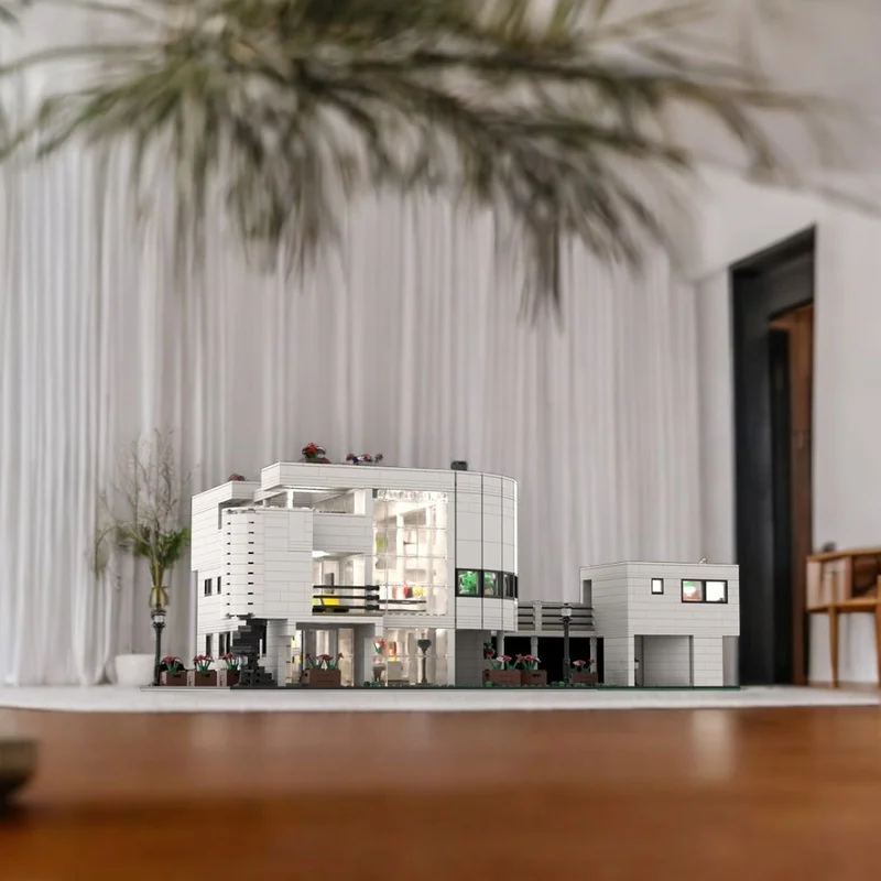 5128PCS MOC Street View Saltzman House Richard Meier Model Custom Building Blocks Architecture DIY Assembly Display Gift Set Set
5128PCS MOC Street View Saltzman House Richard Meier Model Custom Building Blocks Architecture DIY Assembly Display Gift Set Set