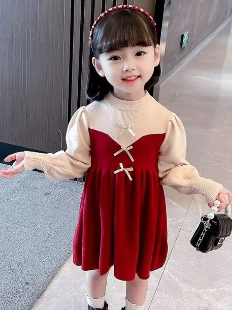 Girls' Dress Spring and Autumn New Collection Baby Autumn and Winter Red Western Style Children's Princess Dress Winter Dress
Girls' Dress Spring and Autumn New Collection Baby Autumn and Winter Red Western Style Children's Princess Dress Winter Dress