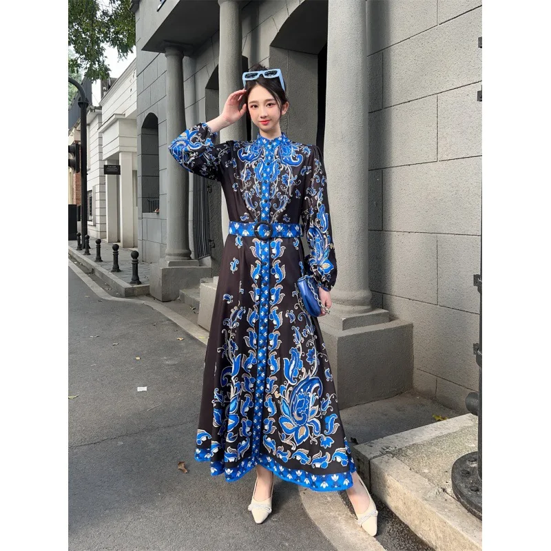 Fashion New High Quality Dress Embroidered Bubble Sleeve Waisted Ankle Length Dress Black and White Two Colors Available
Fashion New High Quality Dress Embroidered Bubble Sleeve Waisted Ankle Length Dress Black and White Two Colors Available