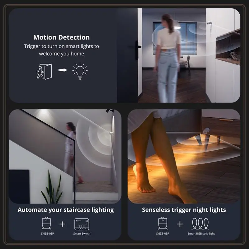 Reliable-Zigbee Motion Sensor Light Detection Home Security Local Smart Scene Linkage Via Ewelink APP Alexa Google,Zigbee Motion
Reliable-Zigbee Motion Sensor Light Detection Home Security Local Smart Scene Linkage Via Ewelink APP Alexa Google,Zigbee Motion