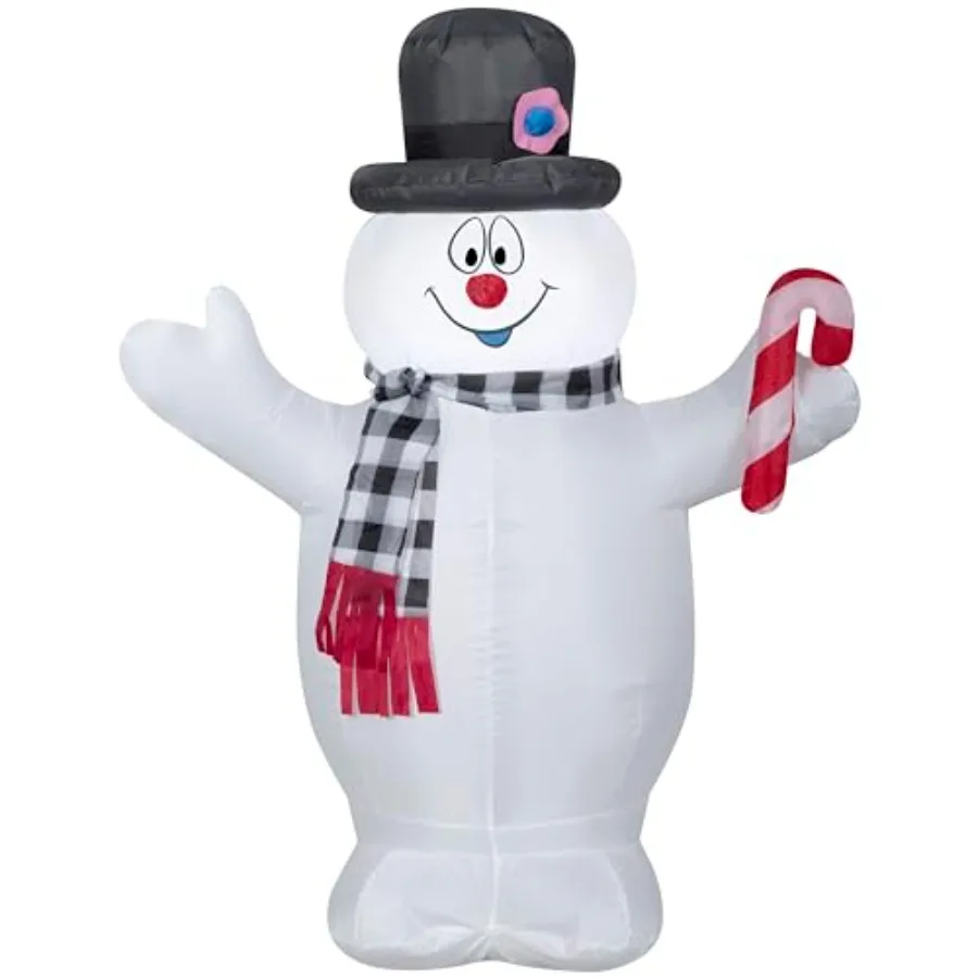 Airblown Frosty w/Plaid Scarf Candy Cane for outdoor holiday decoration, PVC material, white and red, lightweight inflatable de
Airblown Frosty w/Plaid Scarf Candy Cane for outdoor holiday decoration, PVC material, white and red, lightweight inflatable de