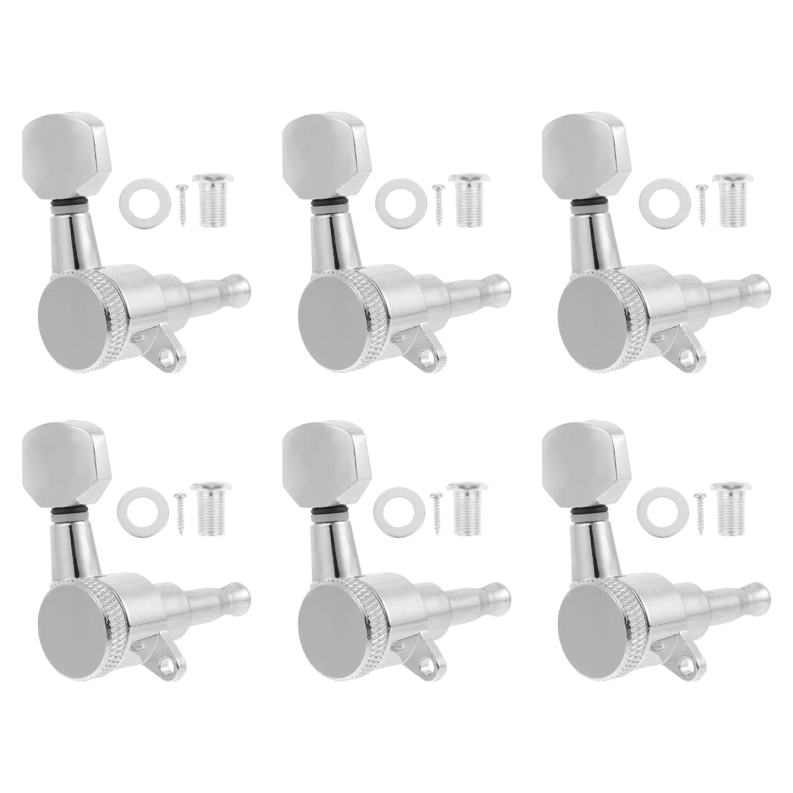 6Pcs Guitar Tuner Sturdy Durable Alloy String Locking Function Fully Enclosed Acoustic Electric Guitar Tuning Pegs Accessories
6Pcs Guitar Tuner Sturdy Durable Alloy String Locking Function Fully Enclosed Acoustic Electric Guitar Tuning Pegs Accessories