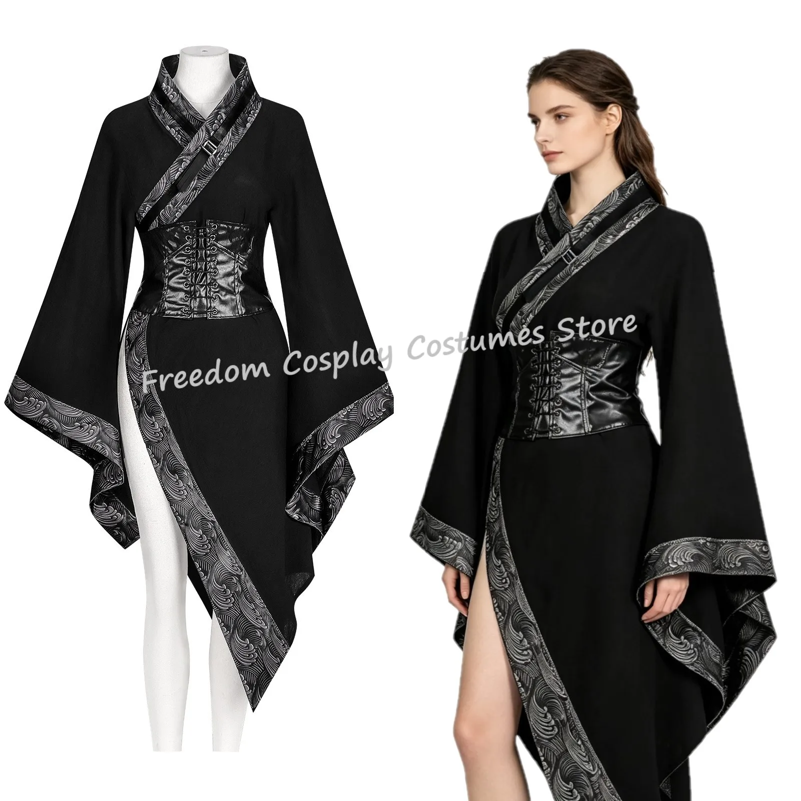 2026 Women's Dark Punk Japanese Kimono Asymmetric Adjustable Party Club Stage Performance Irregular Personality Gothic Dress
2026 Women's Dark Punk Japanese Kimono Asymmetric Adjustable Party Club Stage Performance Irregular Personality Gothic Dress