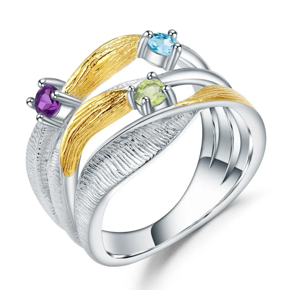 Perfect Design Blue Topaz Ring 925 Sterling Silver Original Twist Band Women Wedding Rings
Perfect Design Blue Topaz Ring 925 Sterling Silver Original Twist Band Women Wedding Rings
