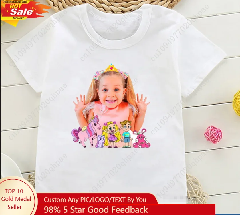 2024 Girls T-Shirt Cute The Kids Diana And Roma Show Print Summer Fashion Girls Clothes Short - Sleeved T-ShirtTops
2024 Girls T-Shirt Cute The Kids Diana And Roma Show Print Summer Fashion Girls Clothes Short - Sleeved T-ShirtTops
