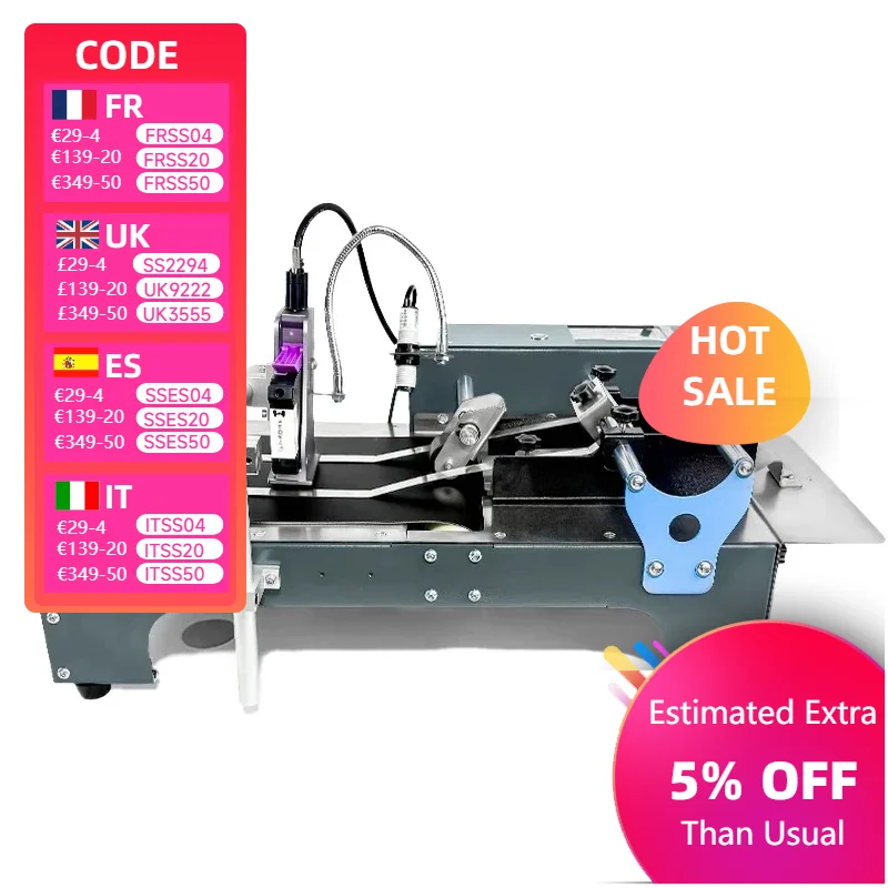 12.7MM Paging Coding Machine for Plastic Paper Bags Labels ID Cards Expiry Date Barcode Batch QR Online Thermal Inkjet Printers
12.7MM Paging Coding Machine for Plastic Paper Bags Labels ID Cards Expiry Date Barcode Batch QR Online Thermal Inkjet Printers