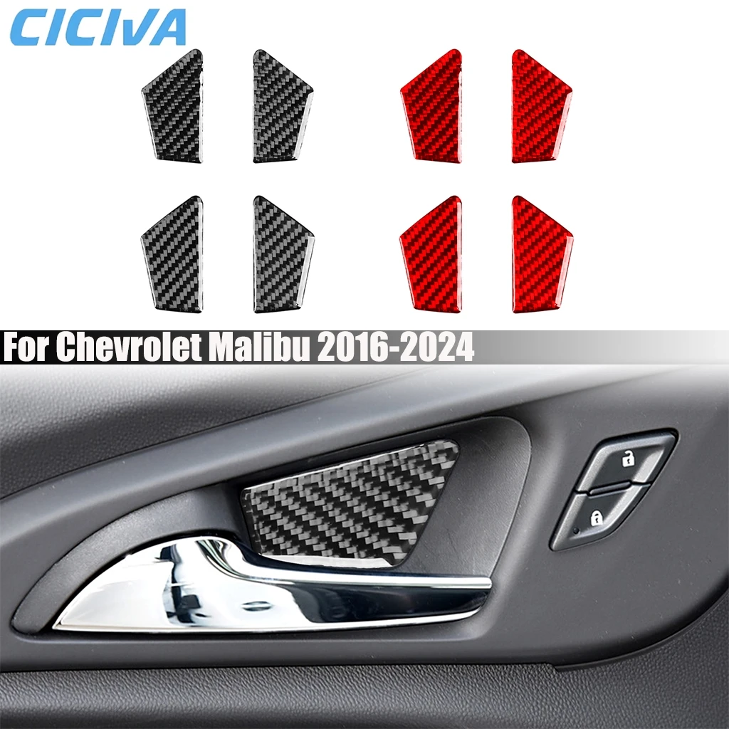 Carbon Fiber Car Accessories Door Handle Bowl Decorative Interior Cover Trim Modified Sticker For Chevrolet Malibu 2016-2024
Carbon Fiber Car Accessories Door Handle Bowl Decorative Interior Cover Trim Modified Sticker For Chevrolet Malibu 2016-2024