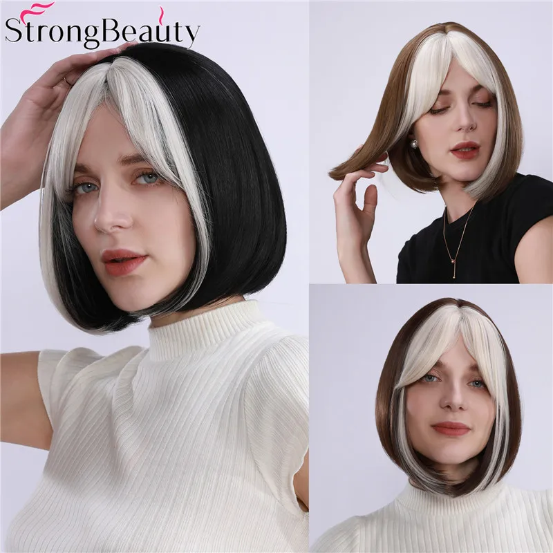 StrongBeauty короткий боб прямые парики синтетические повседневные вечерние косплей парик для Хэллоуина женский 10 дюймов
StrongBeauty короткий боб прямые парики синтетические повседневные вечерние косплей парик для Хэллоуина женский 10 дюймов