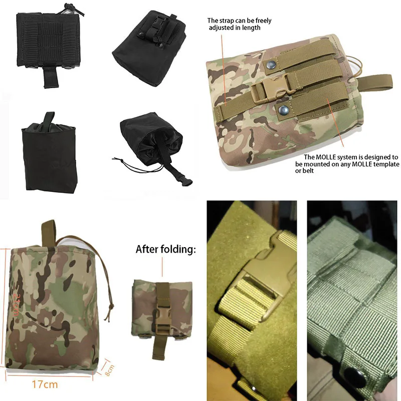 Tactical Molle Dump Pouch Foldable Utility Bag Outdoor Gear Storage Adjustable Waist Pack EDC Accessories, Tactical Glove Bag
Tactical Molle Dump Pouch Foldable Utility Bag Outdoor Gear Storage Adjustable Waist Pack EDC Accessories, Tactical Glove Bag