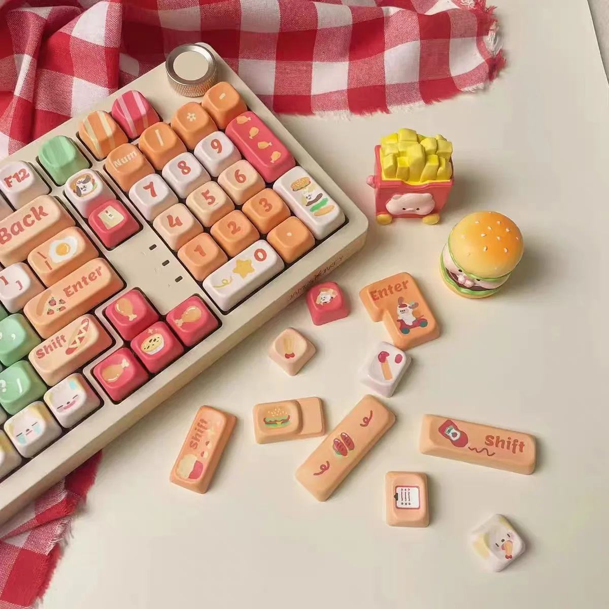 138+ Keys FOA Keycaps Hamburg dog Cute Key Cap Square Thermal Sublimation Mechanical Keyboard 2.25U Keycap Keyboard Accessories
138+ Keys FOA Keycaps Hamburg dog Cute Key Cap Square Thermal Sublimation Mechanical Keyboard 2.25U Keycap Keyboard Accessories
