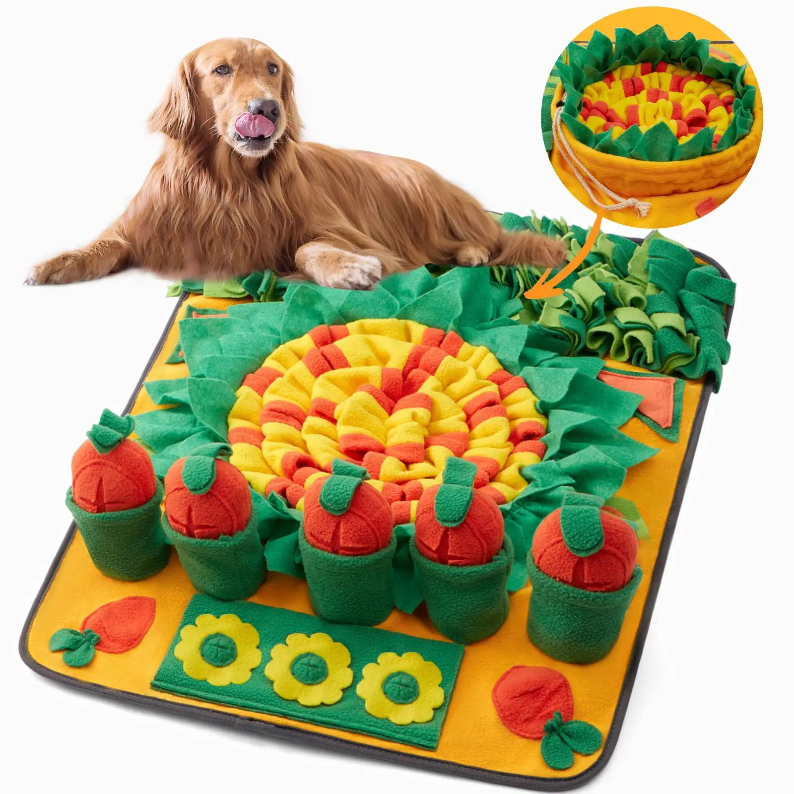 Fun Carrot Themed Pet Snuffle Mat Must Have for Dogs' Sniffing Games and Slow Feeding Dog Supplies
Fun Carrot Themed Pet Snuffle Mat Must Have for Dogs' Sniffing Games and Slow Feeding Dog Supplies