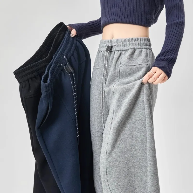 Spring Autumn Women Long Pants Casual Wide Leg Elastic Waist Female Straight Knitted Trousers2025 Sports Pants Loose Pants New
Spring Autumn Women Long Pants Casual Wide Leg Elastic Waist Female Straight Knitted Trousers2025 Sports Pants Loose Pants New