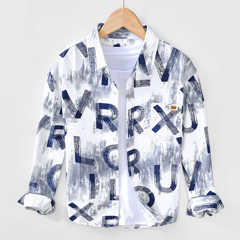 Men's Long Sve Cotton irt Letter Print Casual Loose Fit Autumn New Sle Faionable Daily Wear Comfortable Soft Glow
Men's Long Sve Cotton irt Letter Print Casual Loose Fit Autumn New Sle Faionable Daily Wear Comfortable Soft Glow