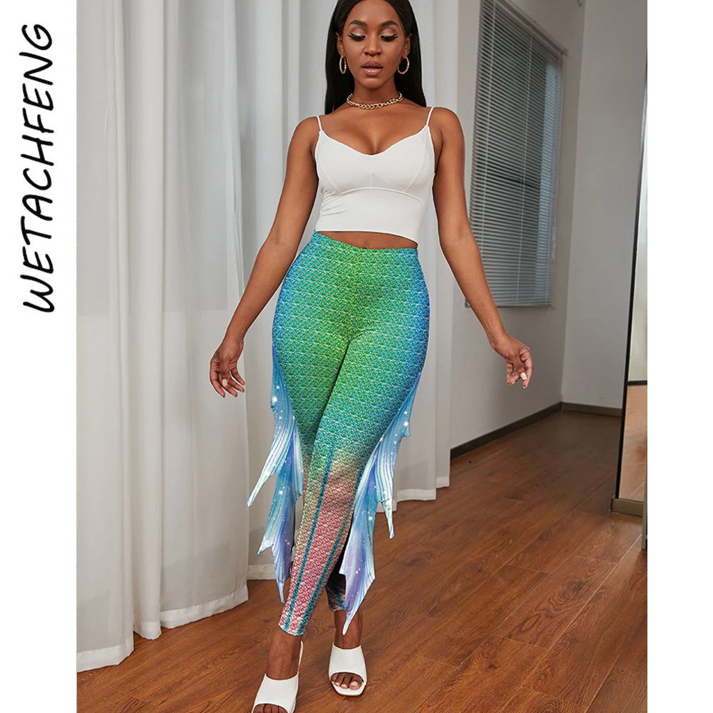Sexy Skinny Mermaid Cosplay Pants Women Streetwear Halloween Leggings 3D Print Fish Scale Pants Clothes 2024 Holiday Party Pants
Sexy Skinny Mermaid Cosplay Pants Women Streetwear Halloween Leggings 3D Print Fish Scale Pants Clothes 2024 Holiday Party Pants