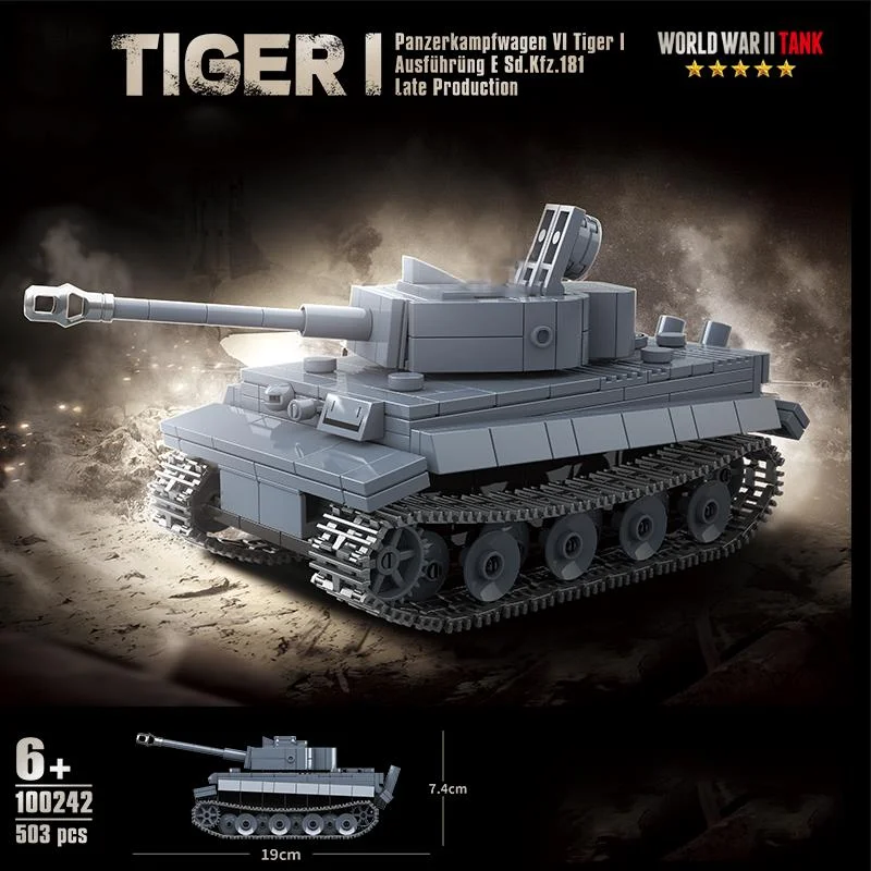 2 мировая война, Военный танк Panzer Tiger I, тяжелый танк Panzerkampfwagen VI Ausf. E строительные блоки Вторая мировая война фигурки кирпичи модели игрушки подарки
2 мировая война, Военный танк Panzer Tiger I, тяжелый танк Panzerkampfwagen VI Ausf. E строительные блоки Вторая мировая война фигурки кирпичи модели игрушки подарки