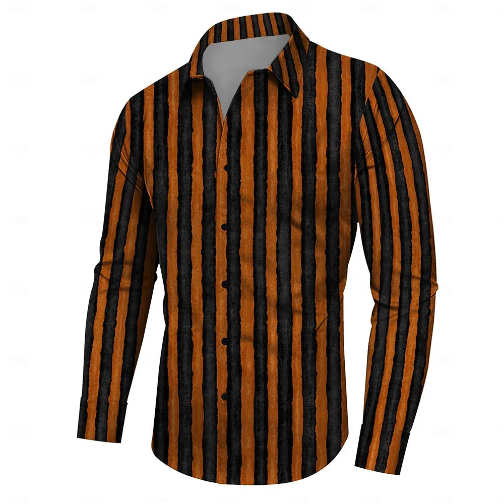 Hot selling retro striped casual men's button up shirt party autumn/winter spring/summer long sleeved comfortable shirt 2024
Hot selling retro striped casual men's button up shirt party autumn/winter spring/summer long sleeved comfortable shirt 2024