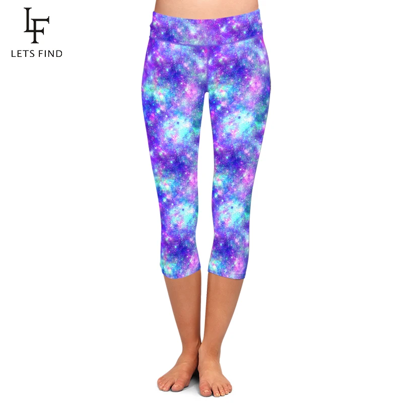 LETSFIND Sexy Women Galaxy Design Print Fitness Capri Leggings High Waist Comfortable Mid-Calf Stretch Leggings
LETSFIND Sexy Women Galaxy Design Print Fitness Capri Leggings High Waist Comfortable Mid-Calf Stretch Leggings