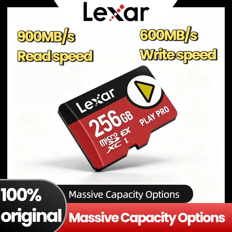 Lexar PLAY PRO 512GB 256GB 1TB Micro SD Express Card Up to 900MB/s V30 U3 C10 PCIe NVMe for Switch 2 Steam Deck Premium
Lexar PLAY PRO 512GB 256GB 1TB Micro SD Express Card Up to 900MB/s V30 U3 C10 PCIe NVMe for Switch 2 Steam Deck Premium