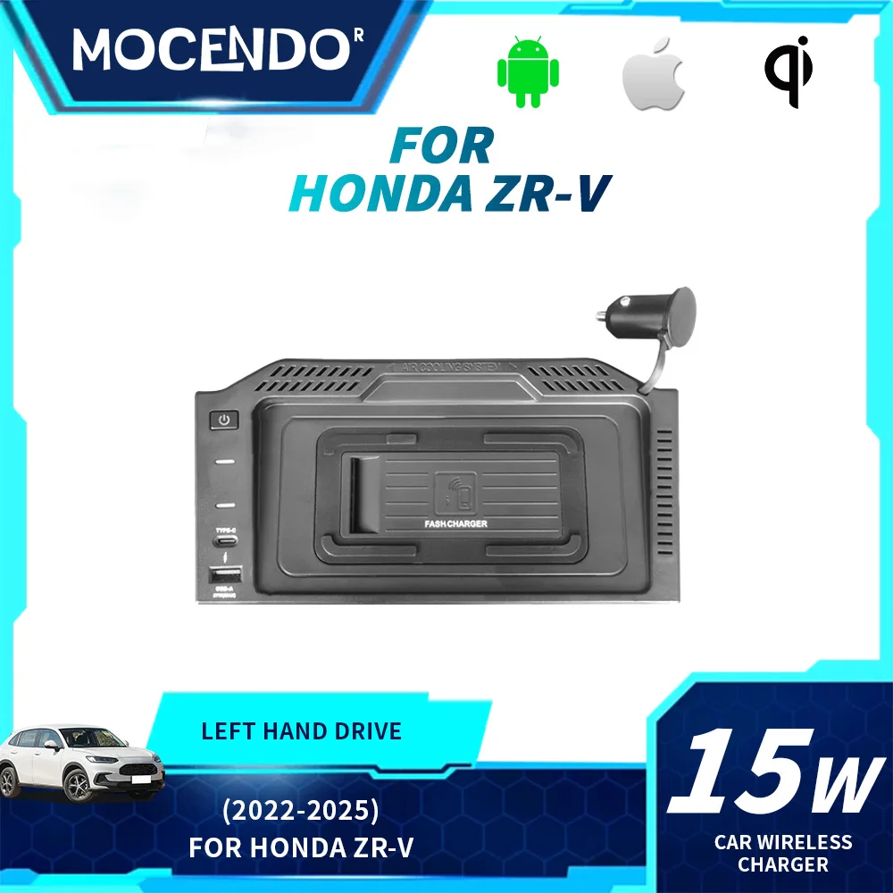 Wireless Phone Charger Center Console Holder for Honda ZR-V 2022-2025 Charging Pad Plate Accessory
Wireless Phone Charger Center Console Holder for Honda ZR-V 2022-2025 Charging Pad Plate Accessory
