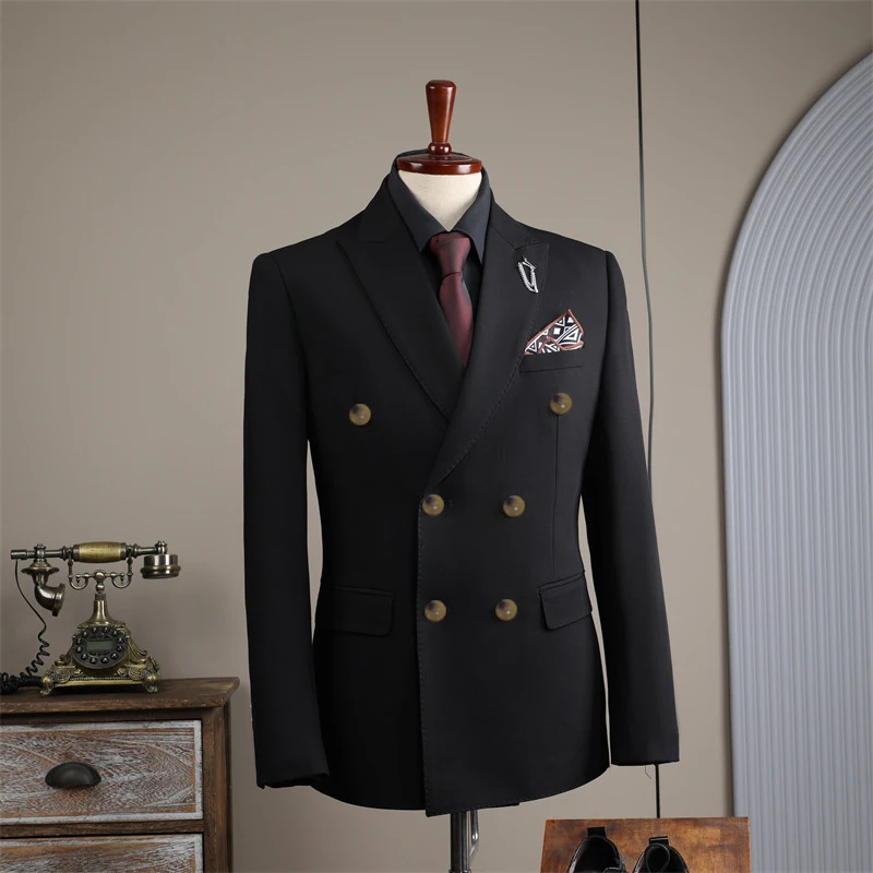 Men's Suit Jacket Business Groom's Wedding Dress Groomsman Group Double Breasted Exquisite Slim Fit Blazer
Men's Suit Jacket Business Groom's Wedding Dress Groomsman Group Double Breasted Exquisite Slim Fit Blazer