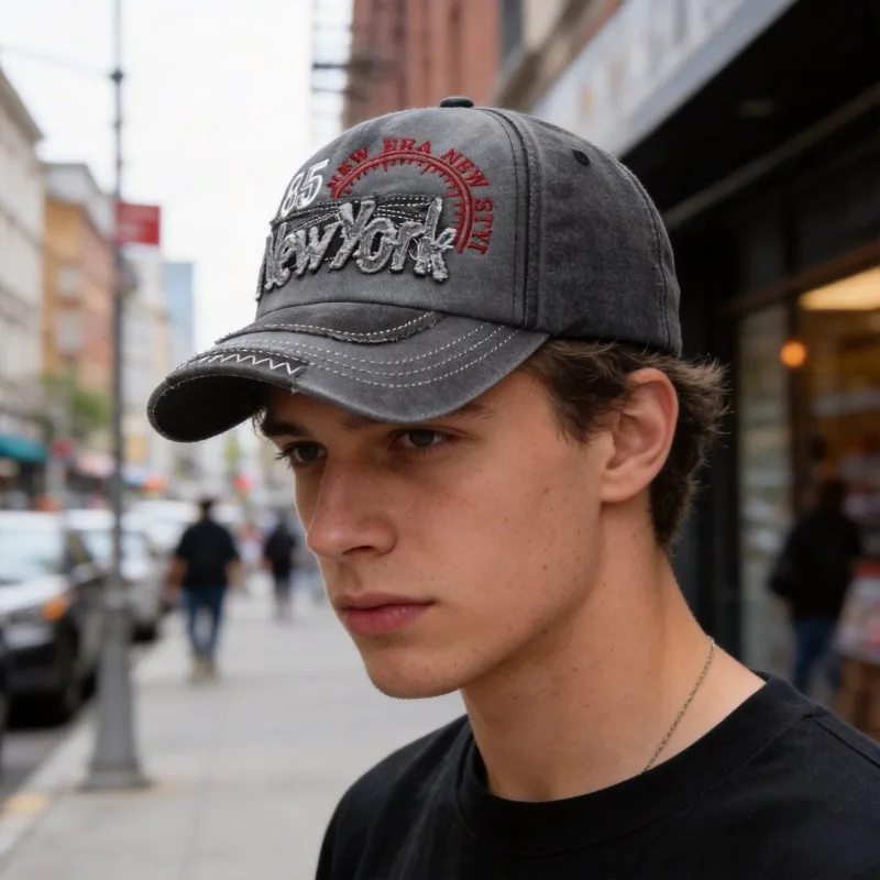 Vintage Washed Baseball Cap Unisex Outdoor Trendy Denim Snapback Sun Hat for Spring Summer
Vintage Washed Baseball Cap Unisex Outdoor Trendy Denim Snapback Sun Hat for Spring Summer