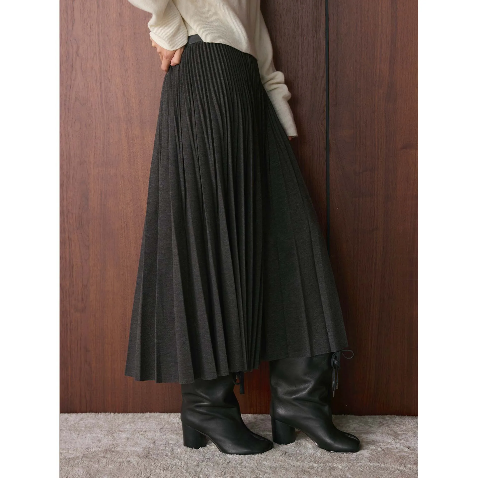 Autumn Winter High Waist Pleated Woolen Skirt Women's Elastic Waist 3D Accordion Pleats Daily Wear Warmth Heating
Autumn Winter High Waist Pleated Woolen Skirt Women's Elastic Waist 3D Accordion Pleats Daily Wear Warmth Heating