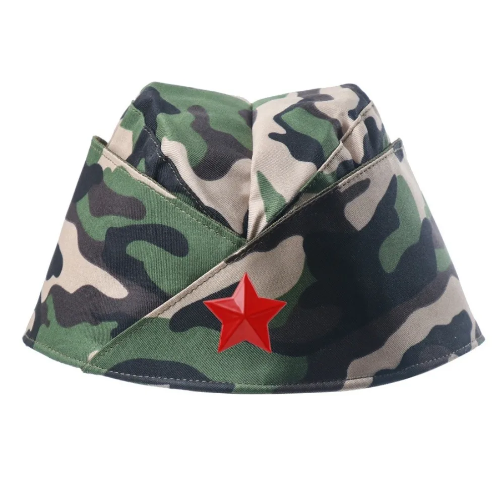 Fashion Red Star Badge Soviet Style Garrison Cap Green Stage Performances Pilot Cap Cosplay Russian Cap For Man Women Unisex
Fashion Red Star Badge Soviet Style Garrison Cap Green Stage Performances Pilot Cap Cosplay Russian Cap For Man Women Unisex