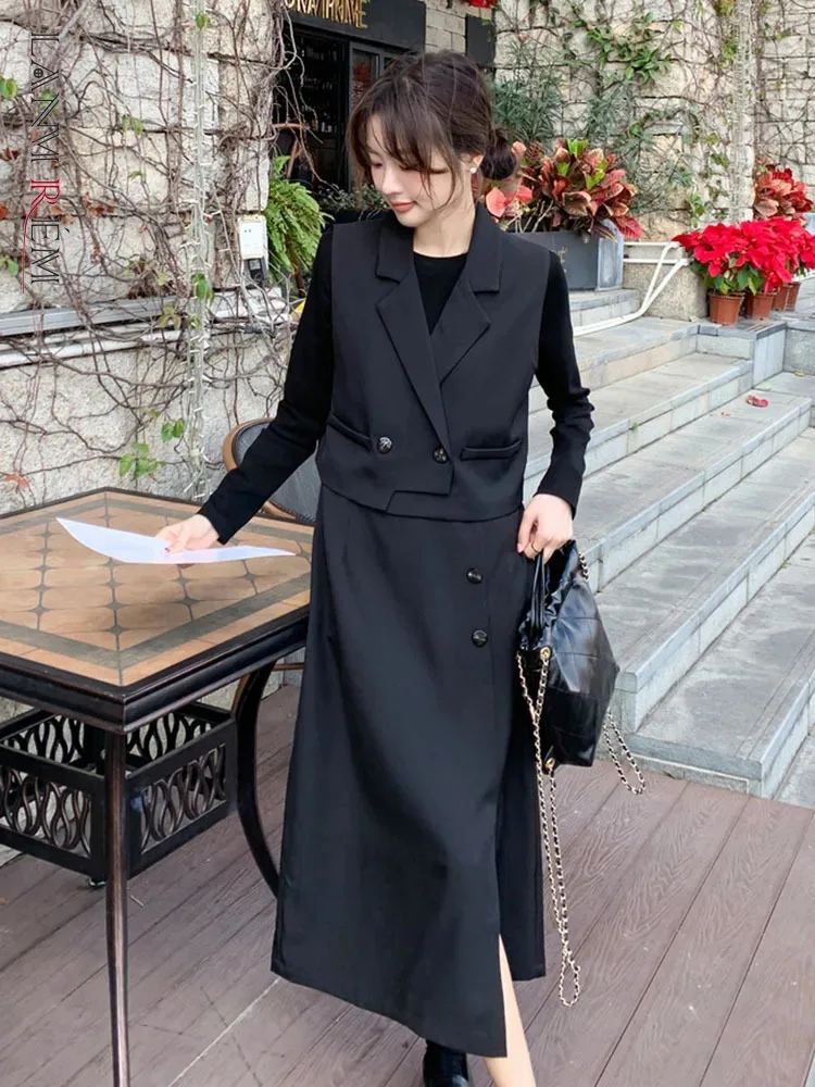 LANMREM Office Lady Two-piece Set Women's Notched Sleeveless Vest With Long Sleeves Dresses 2024 Autumn New Clothing 2Z2467
LANMREM Office Lady Two-piece Set Women's Notched Sleeveless Vest With Long Sleeves Dresses 2024 Autumn New Clothing 2Z2467
