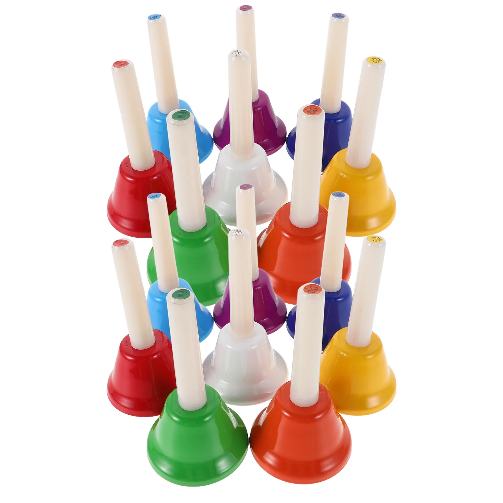 16pcs Percussion Bells Class Handbells Diatonic Metal Plastic Large Size Precise Tuning Durable Music Education Kids
16pcs Percussion Bells Class Handbells Diatonic Metal Plastic Large Size Precise Tuning Durable Music Education Kids