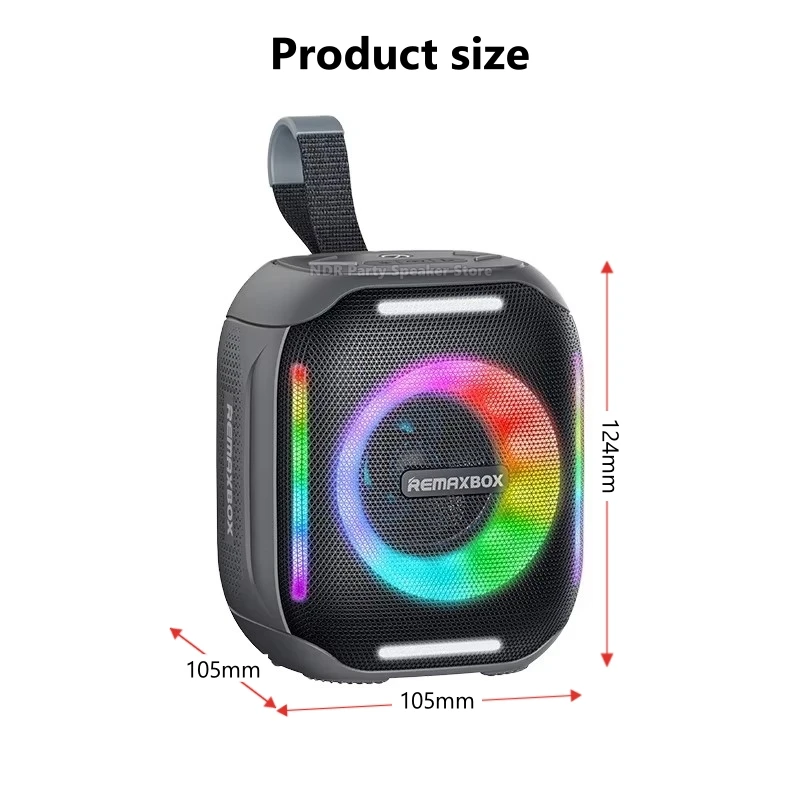RB-M11 Высокое качество мини-вечеринка RGB освещение беспроводной Bluetooth-динамик портативный мигающий светодиодный уличный умный водонепроницаемый сабвуфер
RB-M11 Высокое качество мини-вечеринка RGB освещение беспроводной Bluetooth-динамик портативный мигающий светодиодный уличный умный водонепроницаемый сабвуфер