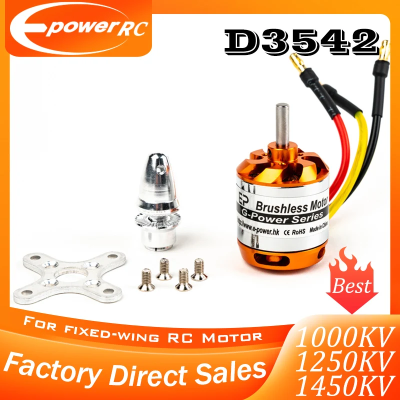 E-POWERRC D3542 3542 1000KV 1250KV 1450KV Waterproof Brushless Motor For RC Helicopters Fixed Wing Motors Drones Parts Toys
E-POWERRC D3542 3542 1000KV 1250KV 1450KV Waterproof Brushless Motor For RC Helicopters Fixed Wing Motors Drones Parts Toys