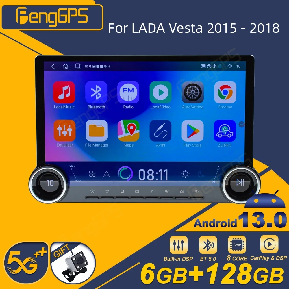 Автомагнитола для LADA Vesta 2015-2018, Android, 2Din, стереоприемник, Авторадио, мультимедийный плеер, GPS-навигация, экран головного устройства
Автомагнитола для LADA Vesta 2015-2018, Android, 2Din, стереоприемник, Авторадио, мультимедийный плеер, GPS-навигация, экран головного устройства
