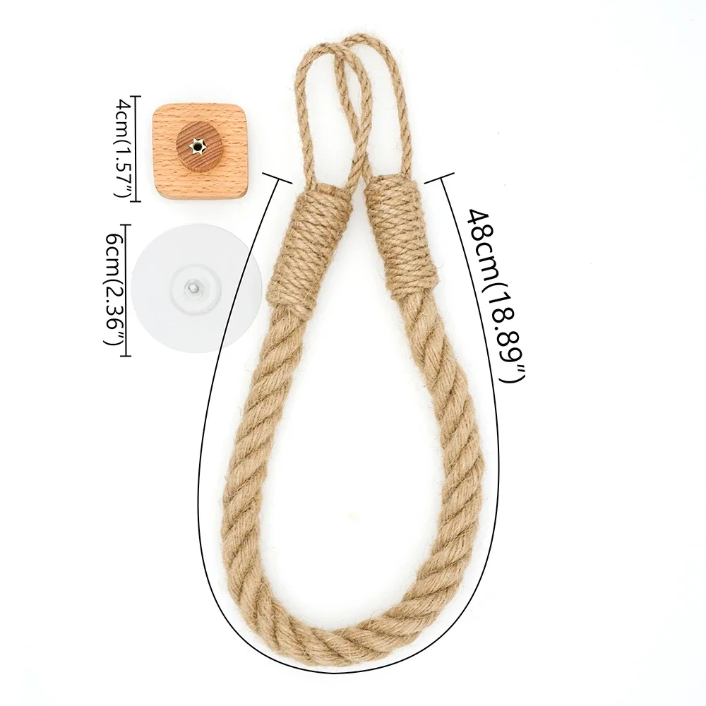 Natural Wood Paper Rack Hanging Wall Hook Retro Hanging Rope Toilet Paper Rack Home Hotel Bathroom Decoration Paper Holder
Natural Wood Paper Rack Hanging Wall Hook Retro Hanging Rope Toilet Paper Rack Home Hotel Bathroom Decoration Paper Holder