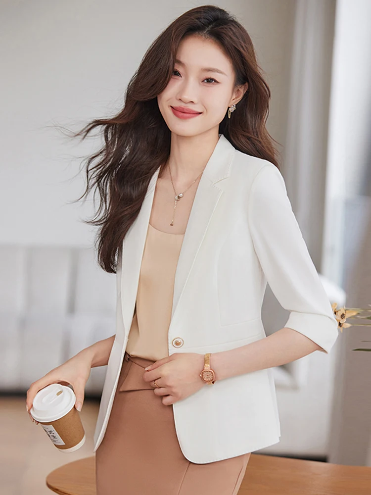 Ele Thin Casual Women's Suit Jaet Spring Summer Faion Small Size Godd Sle Top Quali Women's Busin Wear
Ele Thin Casual Women's Suit Jaet Spring Summer Faion Small Size Godd Sle Top Quali Women's Busin Wear