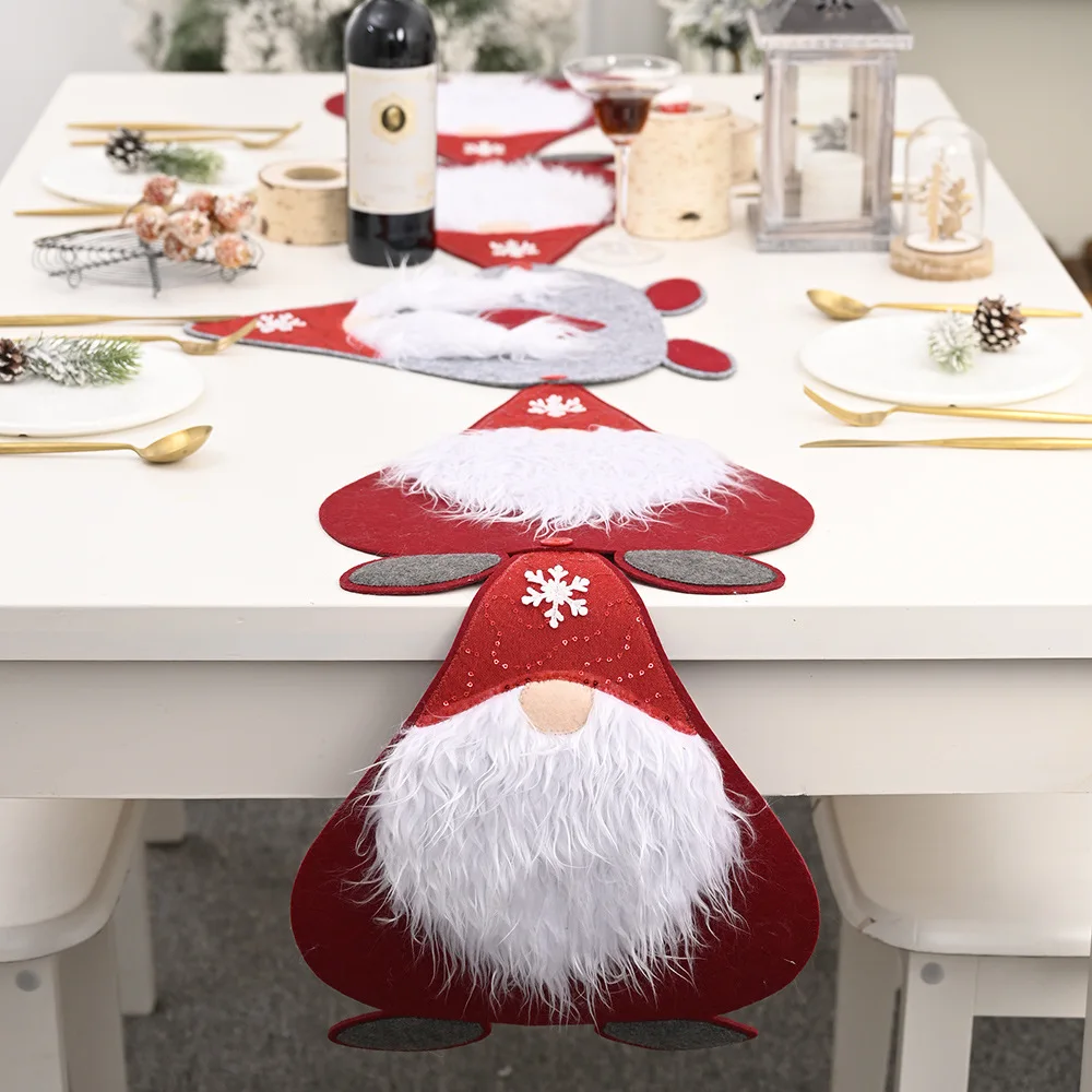 Christmas Table Flag Mat Home Party Decoration 1.8M Faceless Doll Meal Place Mat Creative Household Christmas Desk Ornament
Christmas Table Flag Mat Home Party Decoration 1.8M Faceless Doll Meal Place Mat Creative Household Christmas Desk Ornament