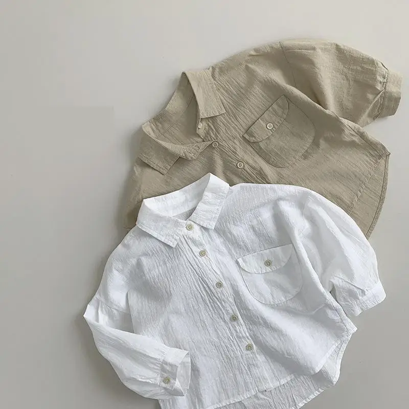 Children Long Sleeve Shirts 2024 Spring Summer New Baby Casual Loose Cotton Tops Kids Boys Girls Thin Soft Sunscreen Clothing
Children Long Sleeve Shirts 2024 Spring Summer New Baby Casual Loose Cotton Tops Kids Boys Girls Thin Soft Sunscreen Clothing