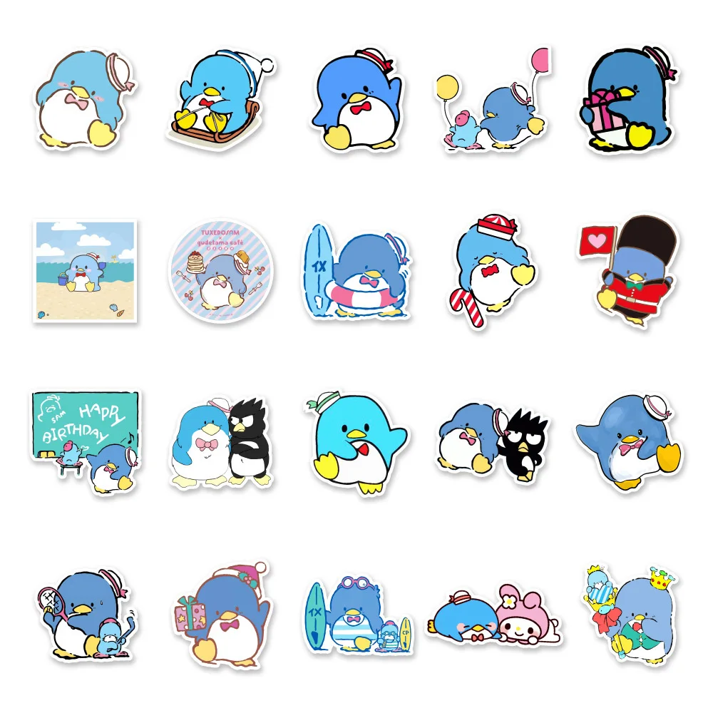 10/30/50pcs Cute TuxedoSam Cartoon Sanrio Stickers Funny Anime Blue Penguin Sticker DIY Luggage Notebook Phone Graffiti Decals
10/30/50pcs Cute TuxedoSam Cartoon Sanrio Stickers Funny Anime Blue Penguin Sticker DIY Luggage Notebook Phone Graffiti Decals