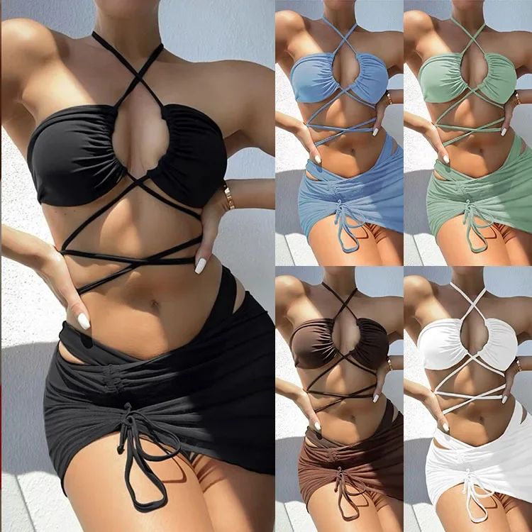 String Bikini Set Solid Bikini Sexy Push Up Swimwear 2025 Women Bathing Suit Thong Biquini 3 Piece Swimsuit Beach Dress
String Bikini Set Solid Bikini Sexy Push Up Swimwear 2025 Women Bathing Suit Thong Biquini 3 Piece Swimsuit Beach Dress