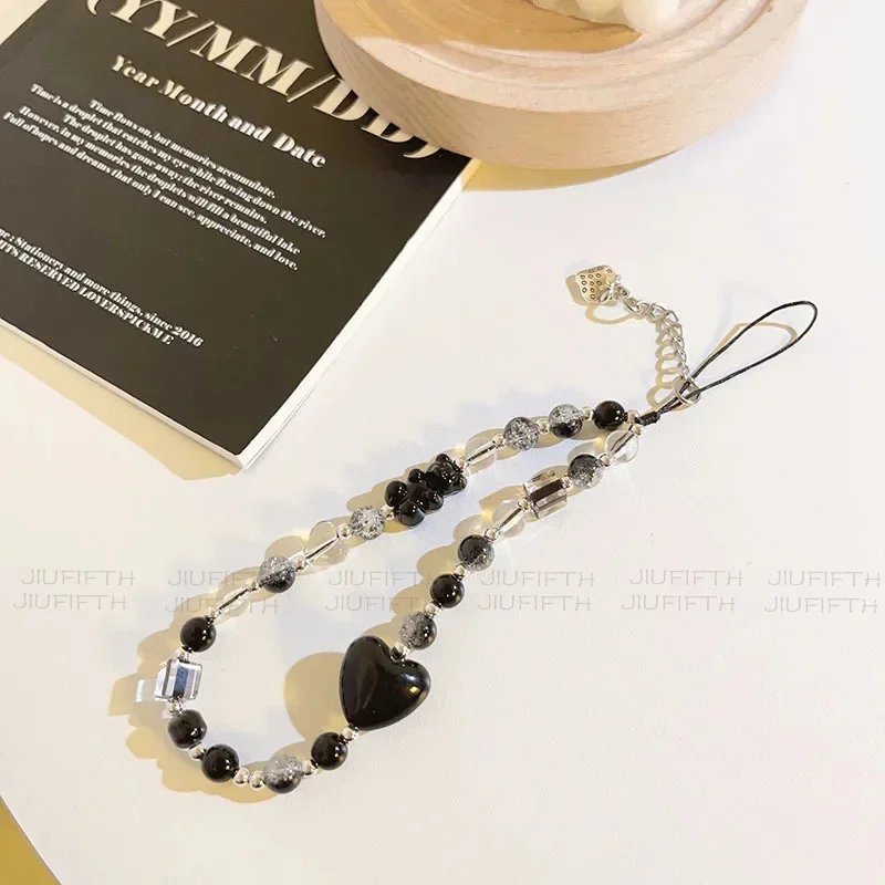 Cellphone lanyard Girl Keychain Mobile Phone Case Hanging Chain Black Love strawberry Cute Bear Chain Charm Wrist Strap keycord
Cellphone lanyard Girl Keychain Mobile Phone Case Hanging Chain Black Love strawberry Cute Bear Chain Charm Wrist Strap keycord