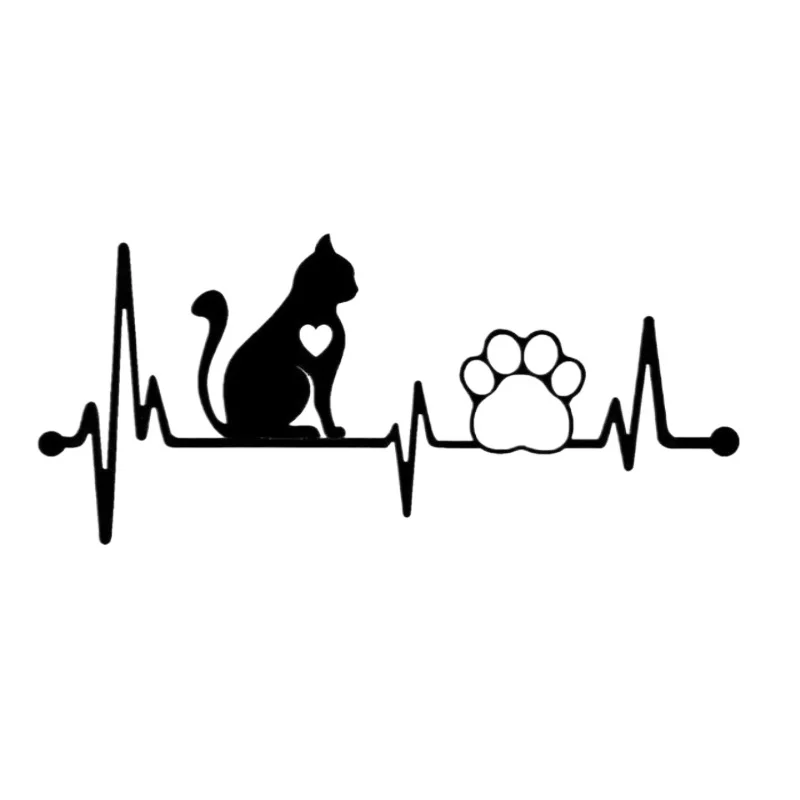 Наклейки для украшения автомобиля Cat Heartbeat Lifeline, наклейка в виде лапы, наклейка для окна автомобиля, ноутбука, 20 см, PVCKK
Наклейки для украшения автомобиля Cat Heartbeat Lifeline, наклейка в виде лапы, наклейка для окна автомобиля, ноутбука, 20 см, PVCKK
