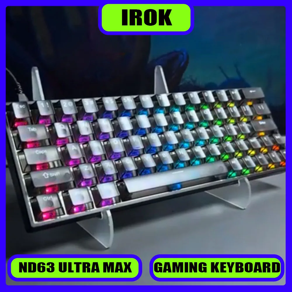 Игровая клавиатура Irok ND63 Ultra MAX, прочный эффект Холла, точность 0,001 мм RT, частота заката 8 кГц, динамическая SOCD MT TGL, с возможностью горячей замены
Игровая клавиатура Irok ND63 Ultra MAX, прочный эффект Холла, точность 0,001 мм RT, частота заката 8 кГц, динамическая SOCD MT TGL, с возможностью горячей замены