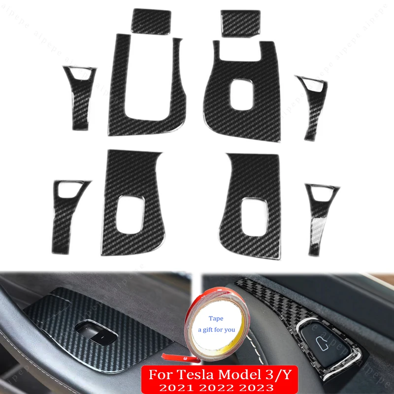10pcs Car ABS Door Window Lift Switch Button Frame Cover Trim Panel for Tesla Model 3 Y 2021 2022 2023 Interior Accessories
10pcs Car ABS Door Window Lift Switch Button Frame Cover Trim Panel for Tesla Model 3 Y 2021 2022 2023 Interior Accessories