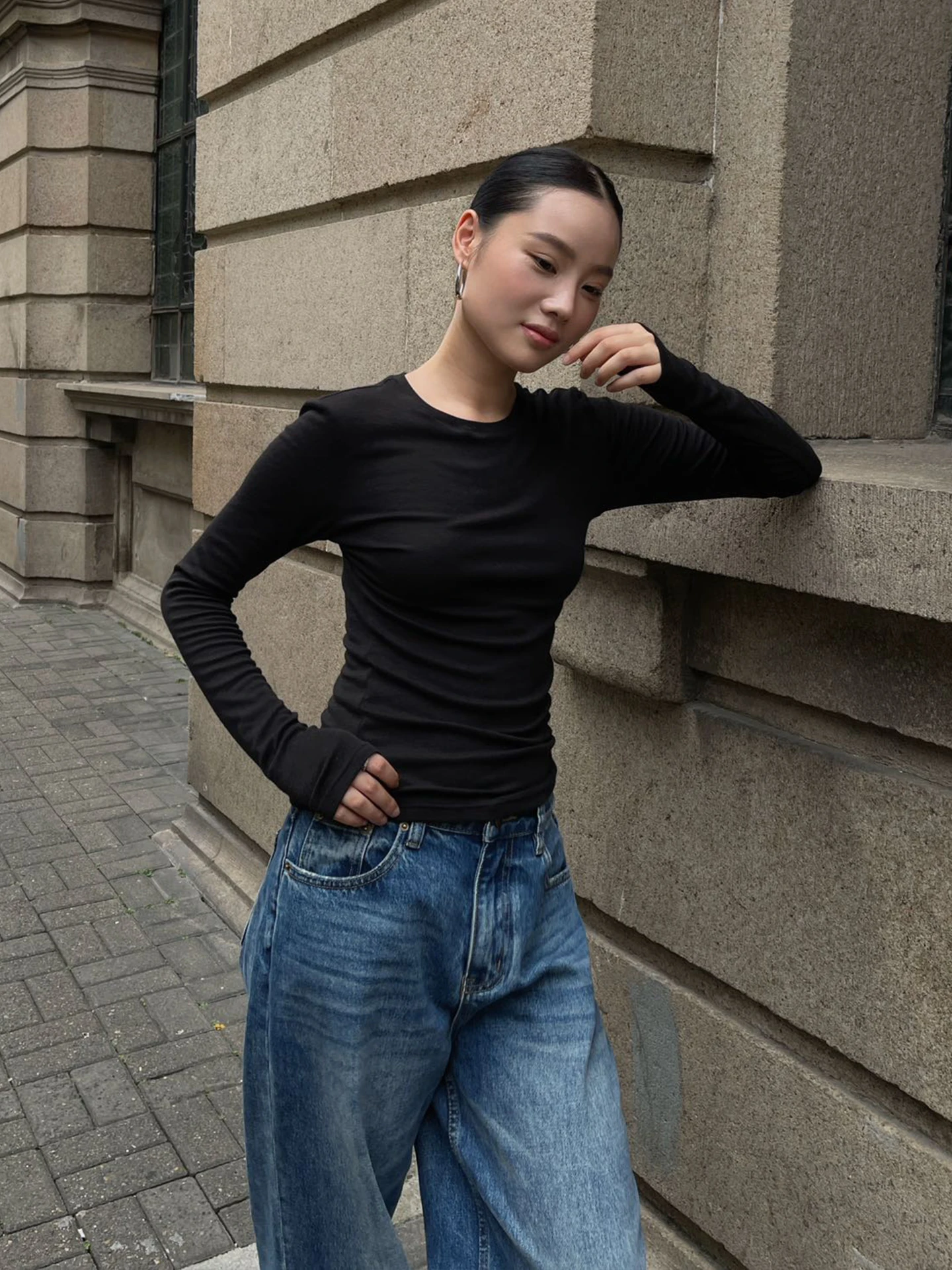 Облегающий длинный топ-футболка для женщин на раннюю осень, базовый элемент гардероба, модный топ PUIR YH, для создания эффекта коррекции осанки, в стиле Spicy Girl
Облегающий длинный топ-футболка для женщин на раннюю осень, базовый элемент гардероба, модный топ PUIR YH, для создания эффекта коррекции осанки, в стиле Spicy Girl