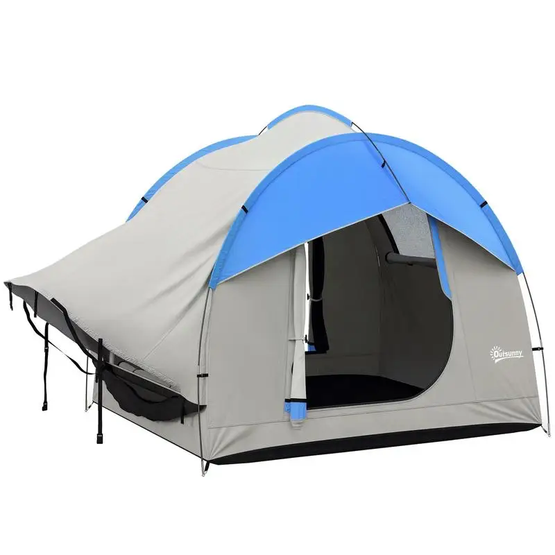 Outsunny 2000mm Waterproof SUV Tent, Car Tent with 3 Doors and Mesh Window, for 5-6 Person Camping Travel, Gray and Blue
Outsunny 2000mm Waterproof SUV Tent, Car Tent with 3 Doors and Mesh Window, for 5-6 Person Camping Travel, Gray and Blue