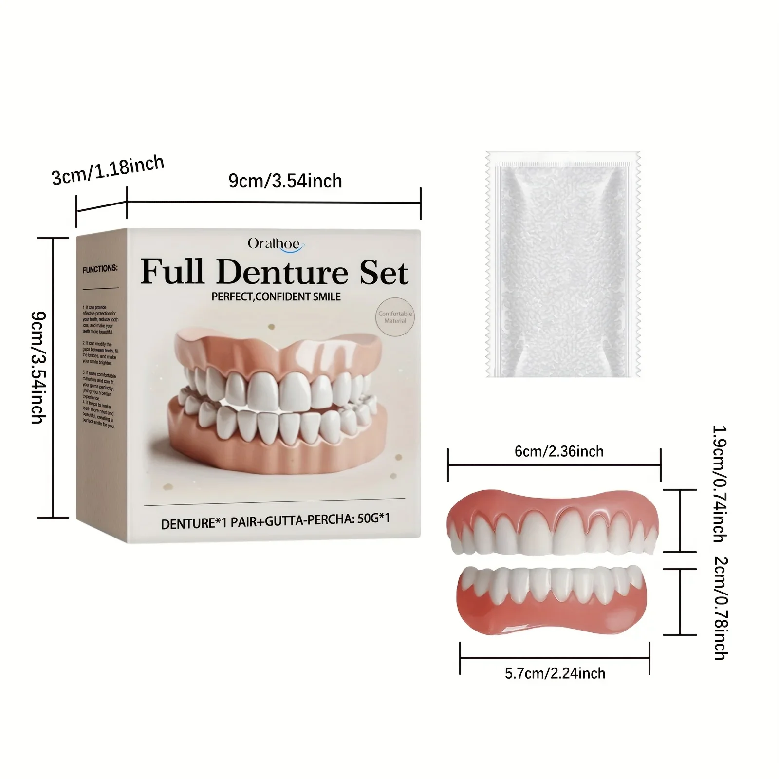 Unisex boxed denture accessories, reshape a beautiful smile and enhance the festive atmosphere.H2931-18
Unisex boxed denture accessories, reshape a beautiful smile and enhance the festive atmosphere.H2931-18