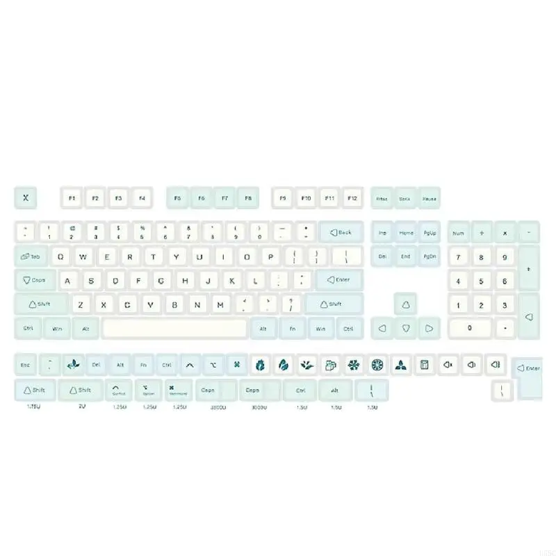 U55C XDA Колпачки для клавиш толщиной PBT для клавиатур с 125 клавишами Синий Белый Колпачок для клавиш
U55C XDA Колпачки для клавиш толщиной PBT для клавиатур с 125 клавишами Синий Белый Колпачок для клавиш