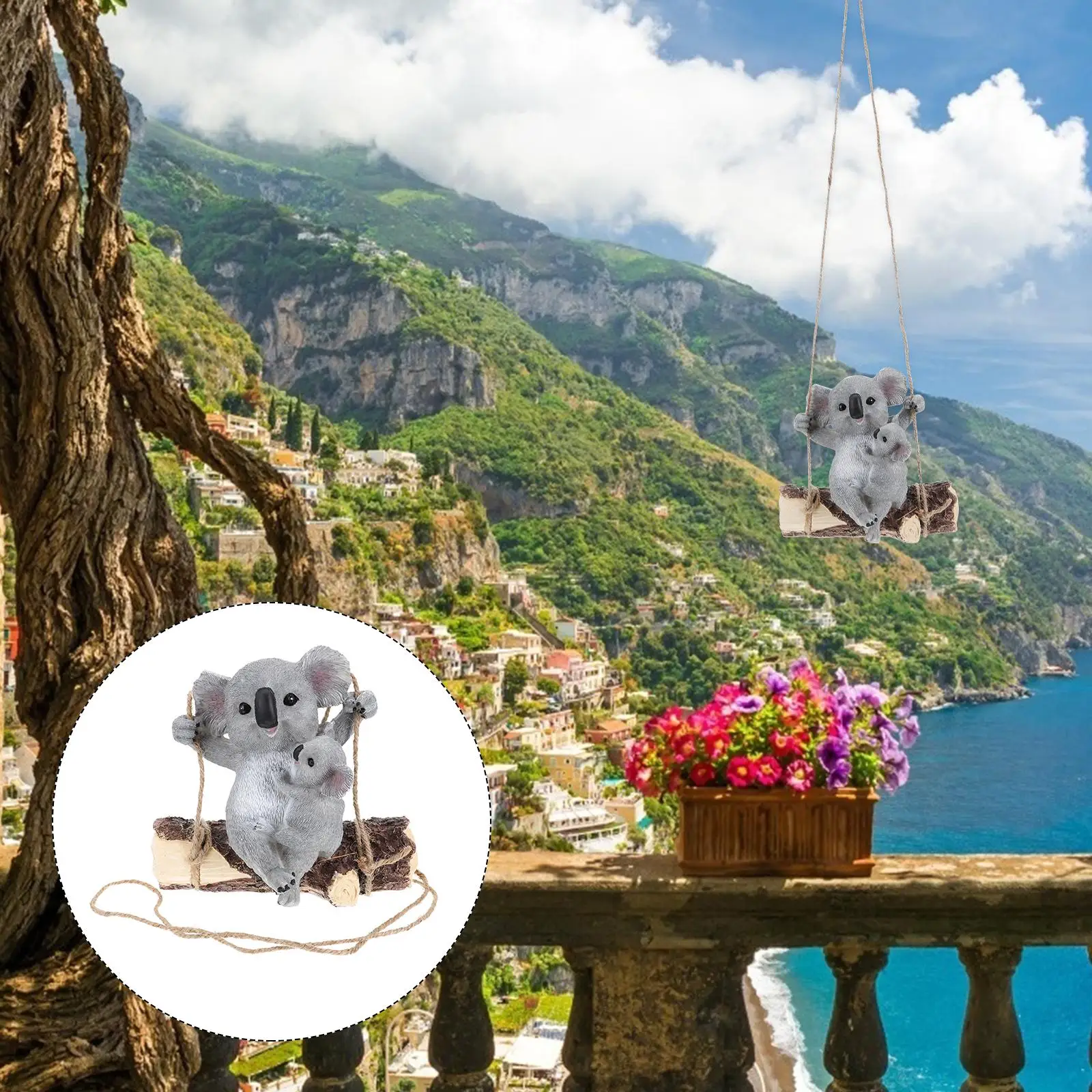 Koala Shaped Decor Resin Material Rope Garden Adornment Vivid Modeling Long Term Use Suitable Yard Park Scene Decor
Koala Shaped Decor Resin Material Rope Garden Adornment Vivid Modeling Long Term Use Suitable Yard Park Scene Decor